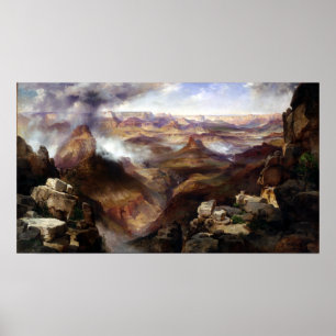 Thomas Moran Grand Canyon van de Colorado Poster