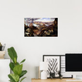 Thomas Moran Grand Canyon van de Colorado Poster (Thuiskantoor)