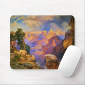 Thomas Moran-kunst, Grand Canyon met regenboog Muismat (Met muis)
