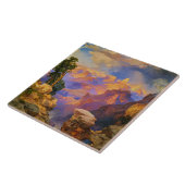 Thomas Moran-kunst, Grand Canyon met regenboog Tegeltje (Zijkant)
