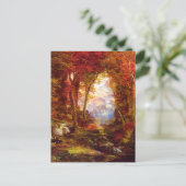 Thomas Moran - Onder de bomen Briefkaart (Staand voorkant)