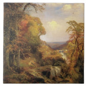 Thomas Moran, op de Wissahickon... Tegeltje (Voorkant)