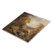 Thomas Moran, op de Wissahickon... Tegeltje (Zijkant)