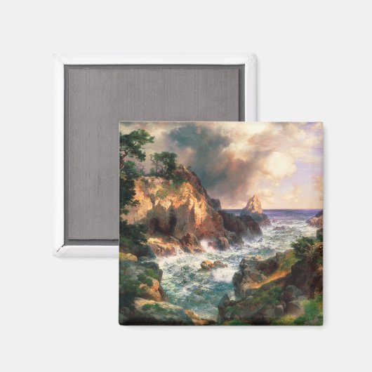 Thomas Moran Point Lobos Monterey California. Magneet (Voorkant / Achterkant)