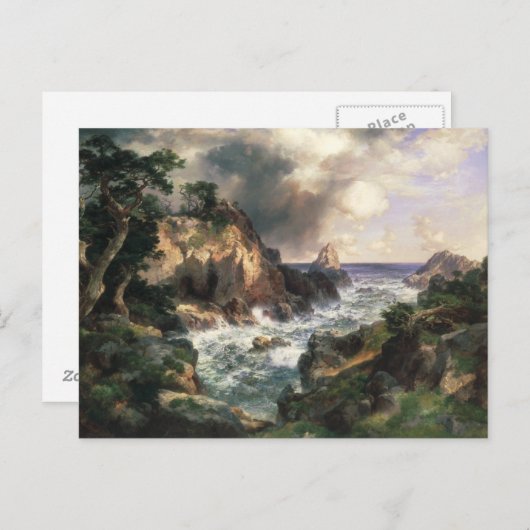 Thomas Moran - Point Lobos, Monterey, Californië Briefkaart (Voorkant / Achterkant)