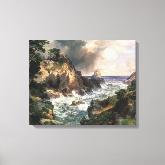 Thomas Moran - Point Lobos, Monterey, Californië Canvas Afdruk (Voorkant)