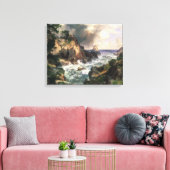 Thomas Moran - Point Lobos, Monterey, Californië Canvas Afdruk (Insitu (Woonkamer))