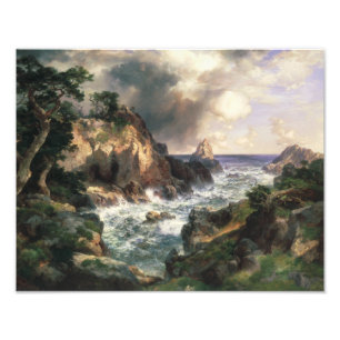 Thomas Moran - Point Lobos, Monterey, Californië Foto Afdruk