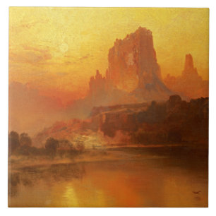 Thomas Moran - The Golden Hour Tegeltje