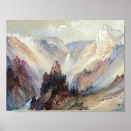 Thomas Moran , The Grand Canyon of the Yellowstone Poster (Voorkant)
