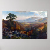 Thomas Moran Valley of the Catawissa in het najaar Poster (Voorkant)