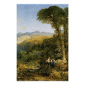 Thomas Moran's schilderij, Amalfi Coast, Perfect Poster (Voorkant)