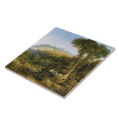 Thomas Moran's schilderij, Amalfi Coast, Tegeltje (Zijkant)