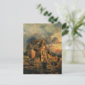 Thomas Moran's schilderij, The Haunted House, Briefkaart (Staand voorkant)
