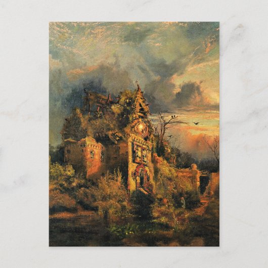 Thomas Moran's schilderij, The Haunted House, Briefkaart (Voorkant)