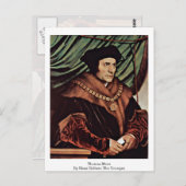 Thomas more door Hans Holbein the Younger Briefkaart (Voorkant / Achterkant)