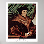 Thomas more door Hans Holbein the Younger Poster (Voorkant)