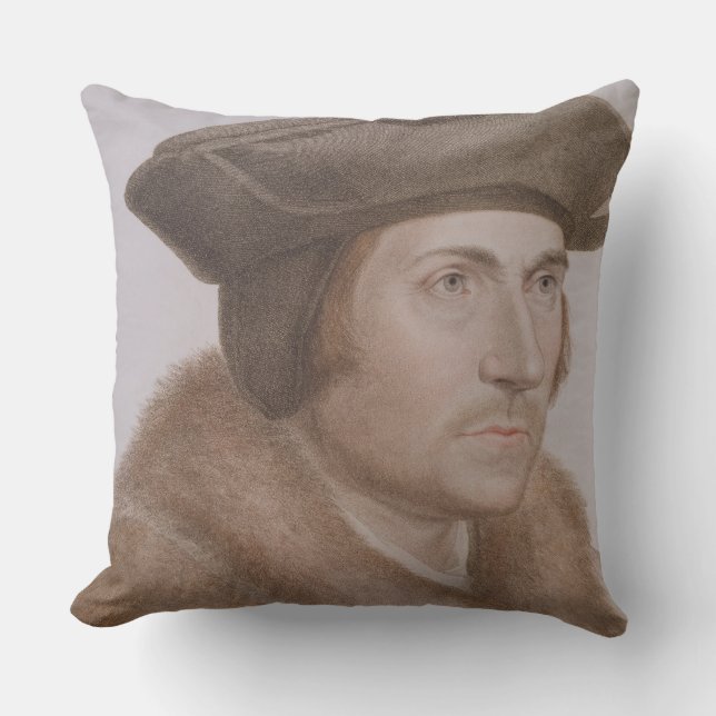 Thomas More, Lord Chancellor (1478-1535) gegraveer Kussen (Voorkant)