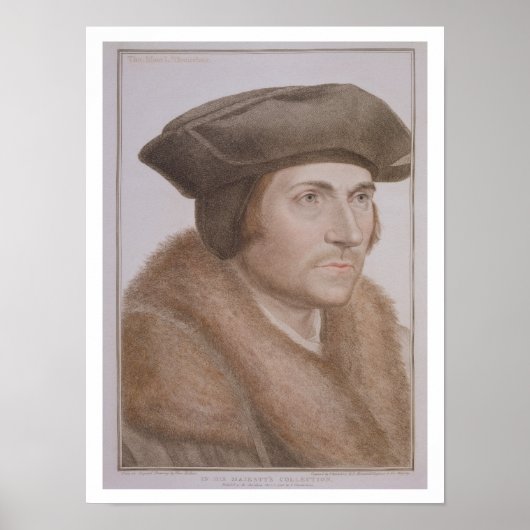 Thomas More, Lord Chancellor (1478-1535) gegraveer Poster (Voorkant)