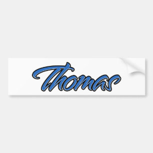 Thomas Naam blauwe sticker sticker auto sticker