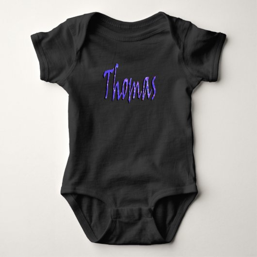 Thomas, naam, logo, baby body romper (Voorkant)