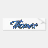 Thomas Name blue Aufkleber Sticker Autoaufkleber (Voorkant)