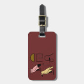 Thomas Name in Hieroglyphs symbolen van de oude EG Bagagelabel (Voorkant verticaal)