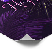 Thomas Name Vorname lila retro Poster Geburtstag (Hoek)