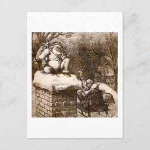  Thomas Nash Harper's Weekly 1865 Feestdagenkaart