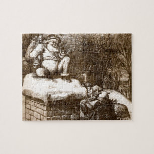 Thomas Nash Harper's Weekly 1865 Santa Legpuzzel
