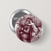 Thomas Nast Santa Claus "Caught" Ronde Button 5,7 Cm (Voorkant /achterkant)