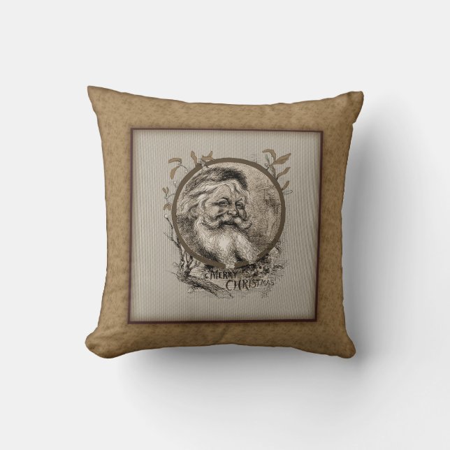 Thomas Nast Santa Claus Kerstmis Pillow Kussen (Voorkant)