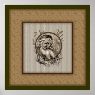 Thomas Nast Santa Claus-kerstposter Poster