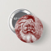 Thomas Nast Santa Claus Ronde Button 5,7 Cm (Voorkant /achterkant)