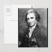Thomas Paine. Afbeelding _War kopiëren Briefkaart (Voorkant / Achterkant)