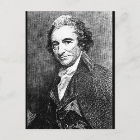 Thomas Paine. Afbeelding _War kopiëren Briefkaart (Voorkant)
