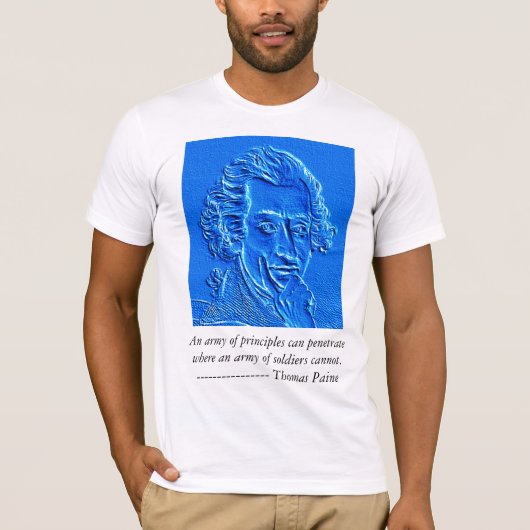 Thomas Paine citaat T-shirt (Voorkant)