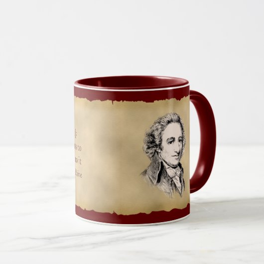 Thomas Paine Coffee Mok (Voorkant rechts)