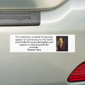 Thomas Paine - Common Sense Bumpersticker (Op auto)