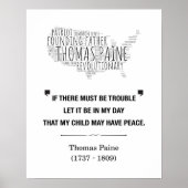 Thomas Paine Liberty Quote Poster (Voorkant)