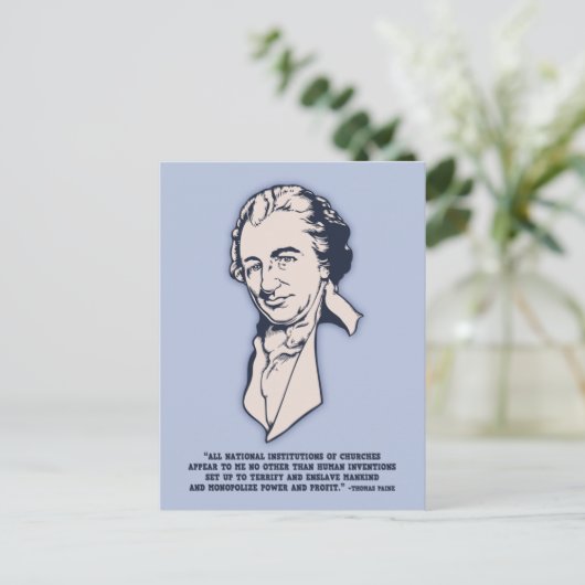 Thomas Paine - Mega-Churches Briefkaart (Staand voorkant)
