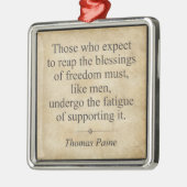 Thomas Paine Metalen Ornament (Links)