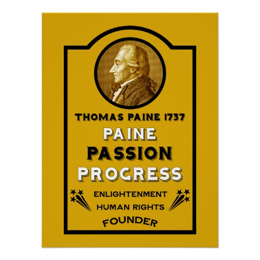 Thomas Paine Perfect Poster (Voorkant)