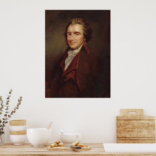 THOMAS PAINE Portrait by: Auguste Millière Print (Keuken)