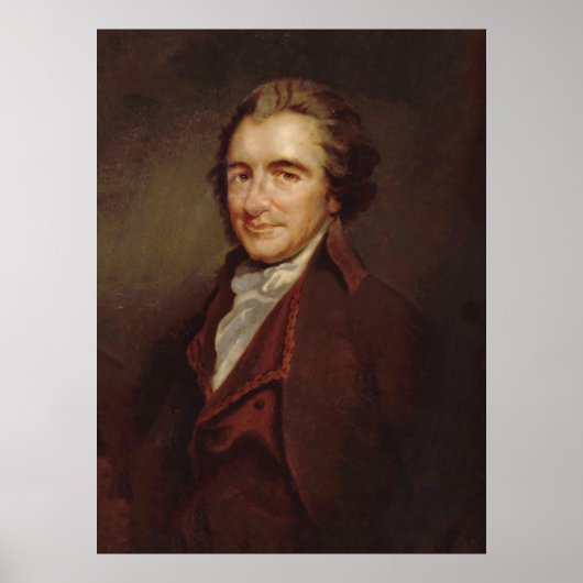 THOMAS PAINE Portrait by: Auguste Millière Print (Voorkant)