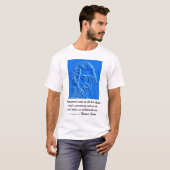 Thomas Paine portret en citaat T-shirt (Voorkant volledig)