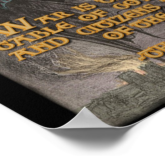 Thomas Paine Quote over oorlog en regeringen Poster (Hoek)