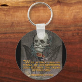Thomas Paine Quote over oorlog en regeringen Sleutelhanger (Voorkant)