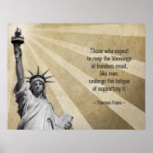 Thomas Paine Quote Poster (Voorkant)
