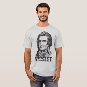 Thomas Paine Resistance Quote T-Shirt (Voorkant volledig)